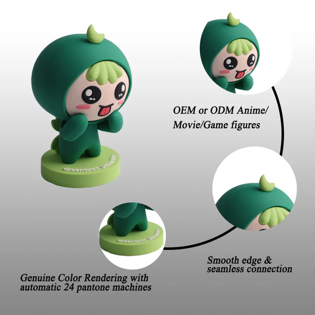 Wholesale 3D Cartoon Anime Figure Action Figurines Custom Logo Design OEM for Corporate Gift Promotion Gifts Collectible Toys