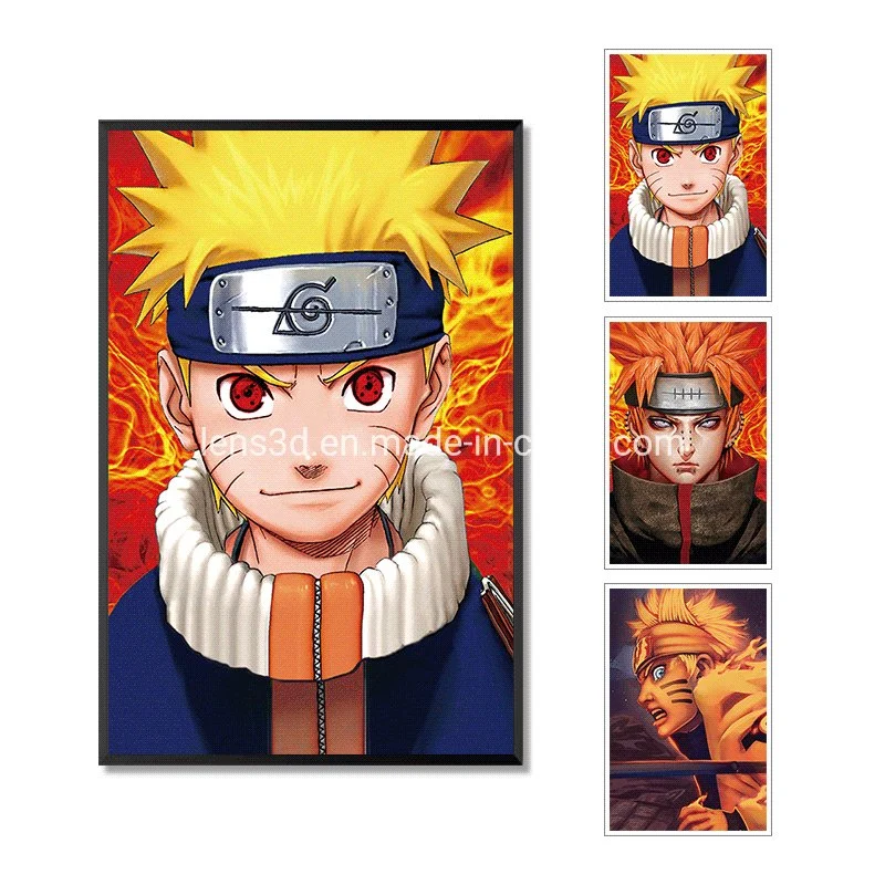 11X 17 Inch Lenticular Printing Anime Style 3D Flip Poster