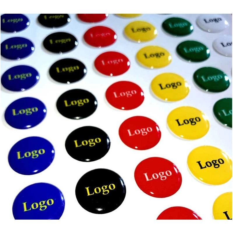 Factory Customized Make Clear 3D Resin Dome Epoxy Label Sticker with 3m Adhesive