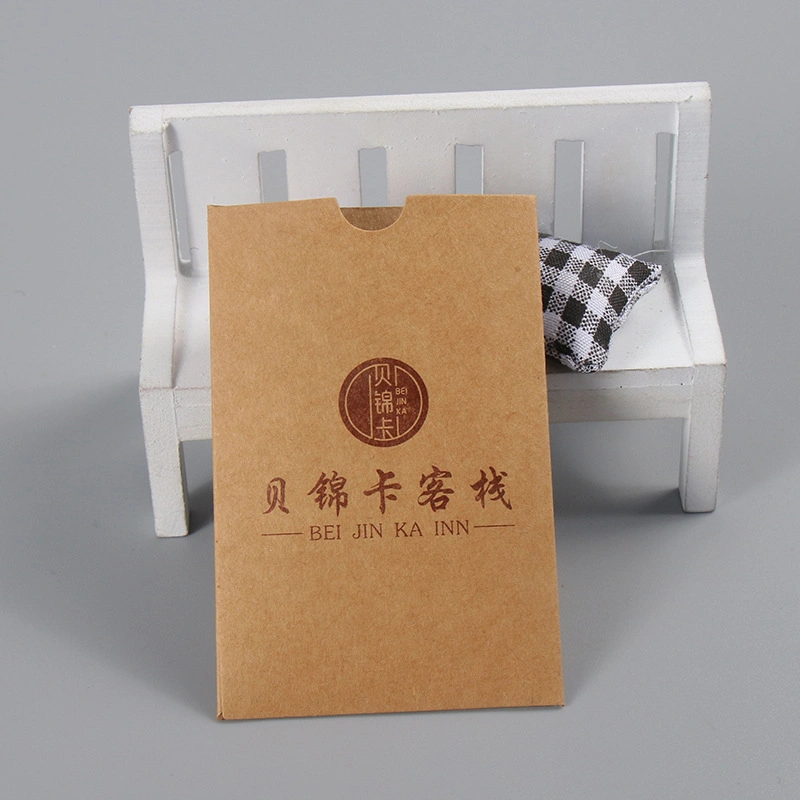 Hotel &amp; Motel Key Card Packaging Envelopes/Sleeve Paper Cards with Cmyk Printing