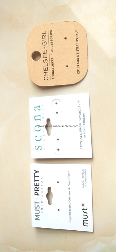 Custom Logo PVC Jewelry Display Custom Printed Necklace Earrings Cards Bracelet Ring Jewelry Packaging Cards
