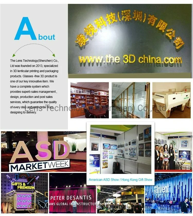 Fancy Factory Customized Scenery 3D Lenticular Printing 3D Poster