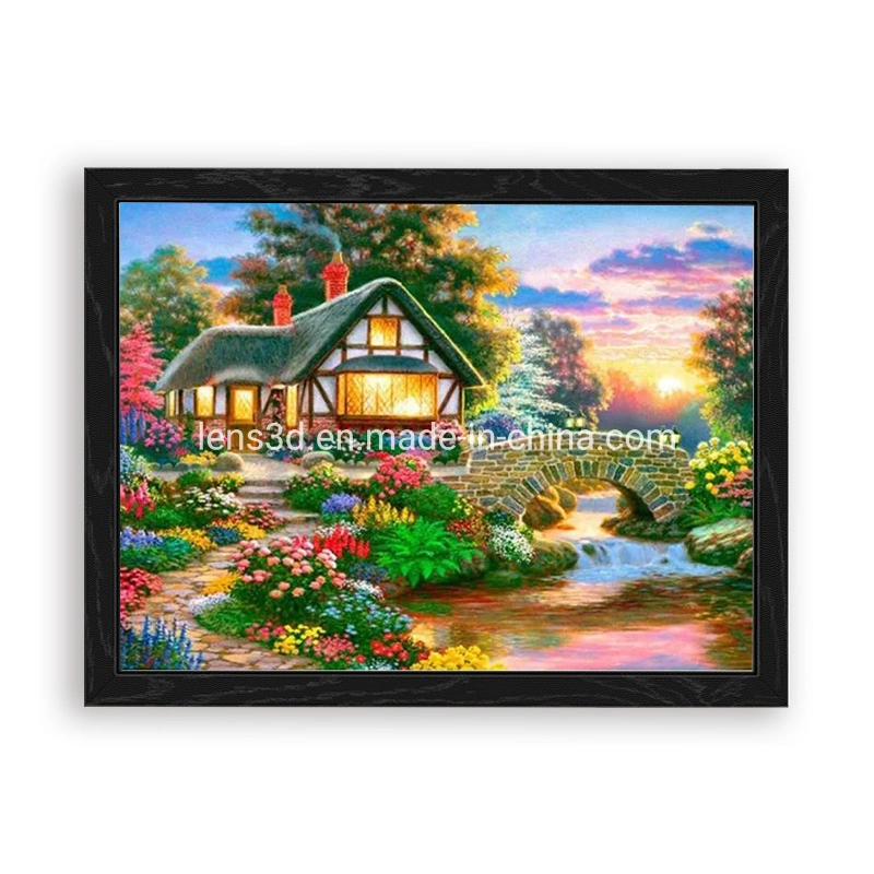 3D Lenticular Picture with Fairytale Town