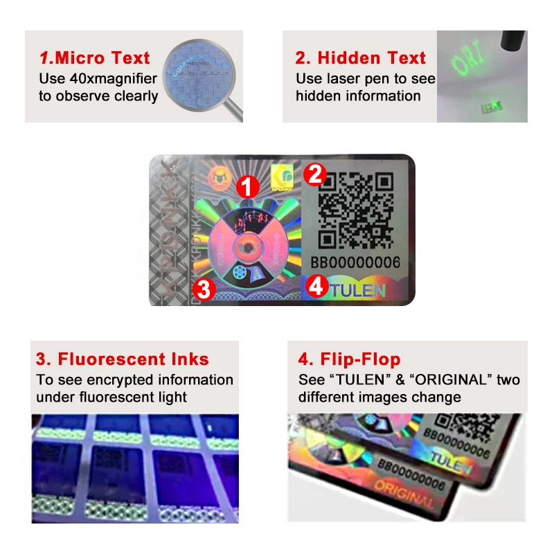 Printing Custom 3D Hologram Holographic Security Label Sticker