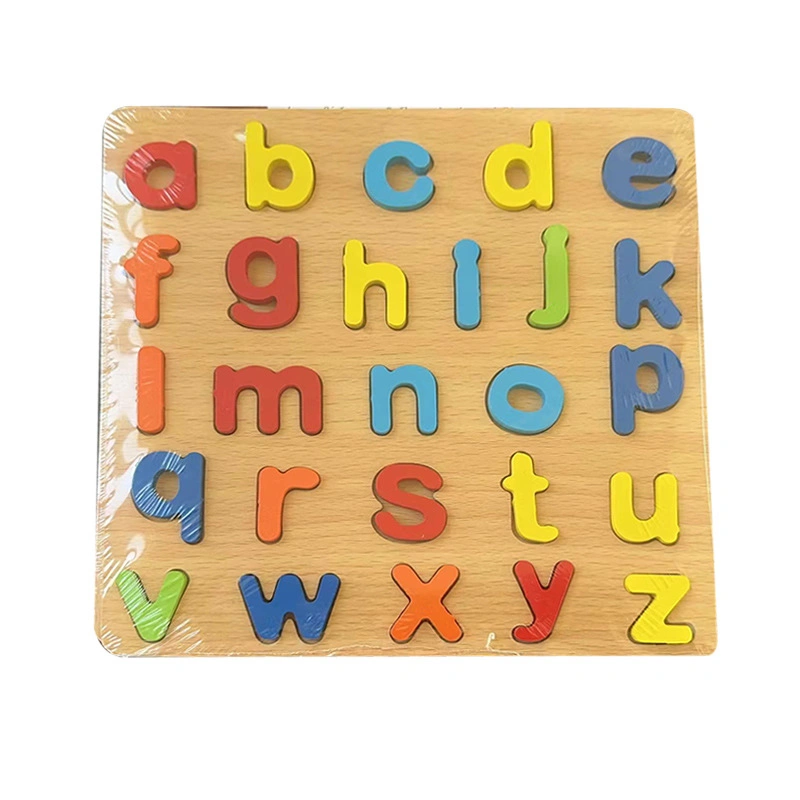 ABC Letters Number Alphabet Wooden Montessori Educational Toy 3D Jigsaw Puzzle for Kids