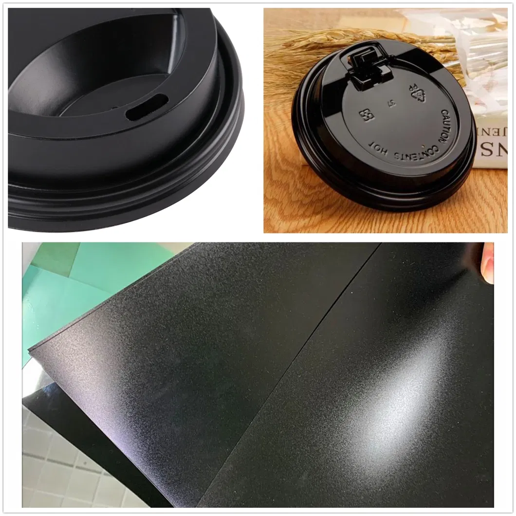 Top Leader Black PS Thin Film Roll HIPS for Yogurt Cups Candy Box Trays