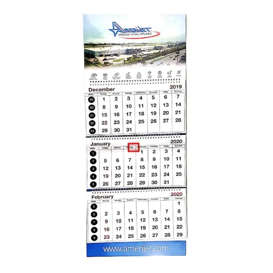 China Factory 3D Lenticular Calendar Guangdong Wall Calendar for Wall Hanging