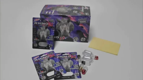 Wholesale Rhino Pill Packaging Paper Card with Display Box