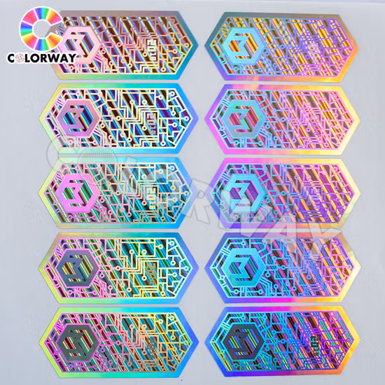 Free Design Roll Silver Scratch off Serial Number Barcode Qr Code 2D 3D Original Genuine Void Tamper Evident Anti-Counterfeiting Security Hologram Label Sticker