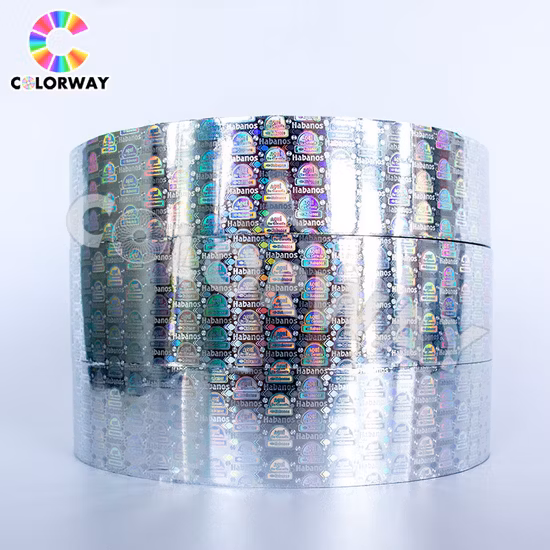 Free Design Roll Silver Scratch off Serial Number Barcode Qr Code 2D 3D Original Genuine Void Tamper Evident Anti-Counterfeiting Security Hologram Label Sticker