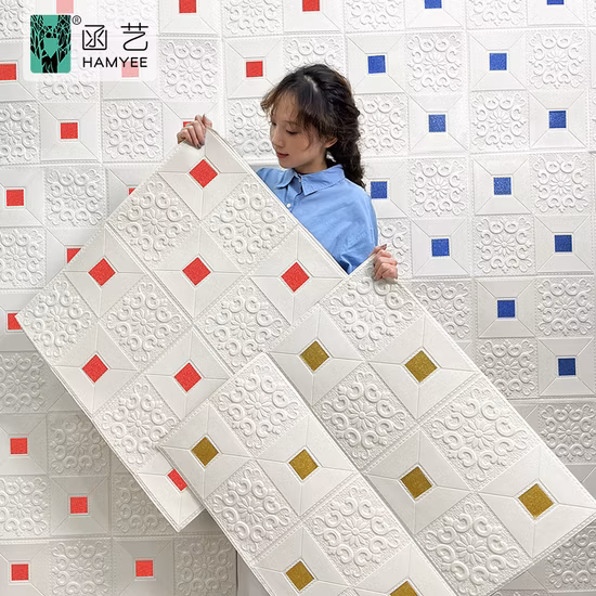 Home Decoration PE 3D Brick Wall Stickers