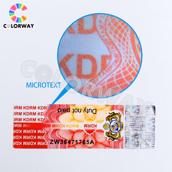 Free Design Roll Silver Scratch off Serial Number Barcode Qr Code 2D 3D Original Genuine Void Tamper Evident Anti-Counterfeiting Security Hologram Label Sticker