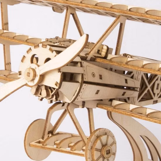 Educational Toys Modern 3D Wooden Plane Puzzle