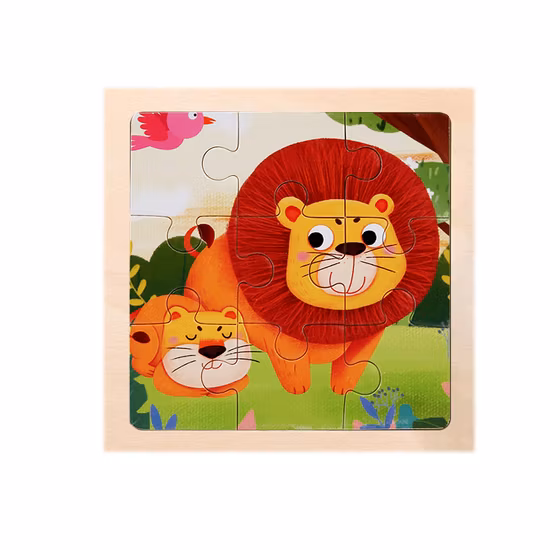 Wooden Jigsaw Puzzle Montessori Board Educational Toys