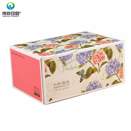 Custom Colorful Design Paper Printing Tea Packaging Box