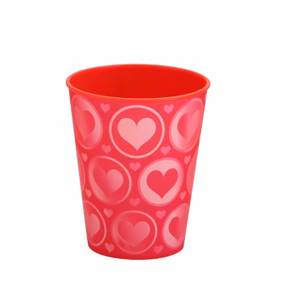 Sedex Audit Factory Custom 300ml Reusable Hard PP Plastic 3D Lenticular Cold Beverage Cup with Company Logo