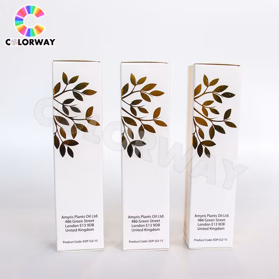 Hologram Silver Gold Hot Foil Stamping Embossing Spot UV Printed Watch Jewelry Food Pharmaceutical Drug Perfume Cosmetic Paper Gift Packaging Box with Handle