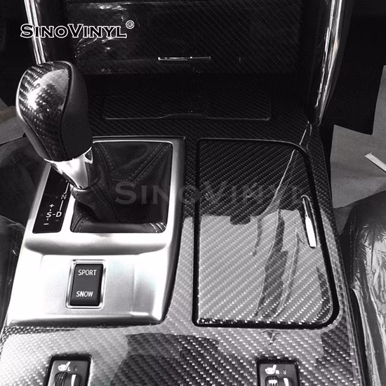 SINOVINYL Wholesale Price Super Gloss Car Film Auto Wrap 2D 3D 4D 5D 6D Carbon Fiber Vinyl Sticker