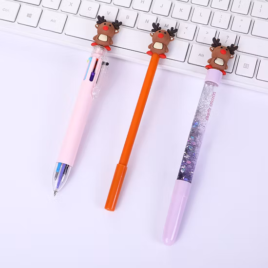Best Gift Custom Artist Materials Logo Oil Pastel Eraser 3D Plastic Squishy Custom Ball Point Pen