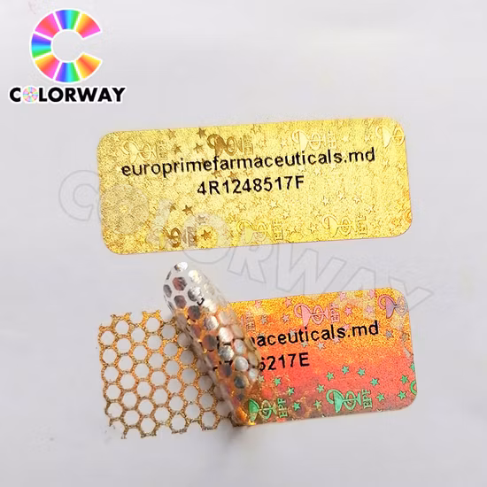 Free Design Roll Silver Scratch off Serial Number Barcode Qr Code 2D 3D Original Genuine Void Tamper Evident Anti